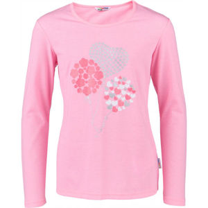 Lewro SELMA Dievčenské tričko, ružová,mix, veľkosť