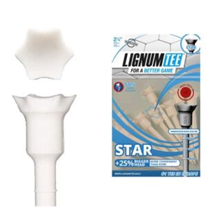 LIGNUM TEES STAR 72 mm Týčko, biela, veľkosť os