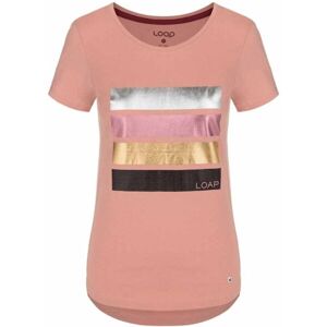 Loap BANDA Dámske tričko, ružová,čierna,zlatá,strieborná, veľkosť