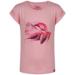 Loap AHOJA JR Detské tričko, ružová, veľkosť 146-152