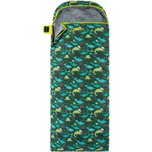 Loap FIEMME DINOS Detský dekový spací vak, zelená, veľkosť 160 cm - pravý zips
