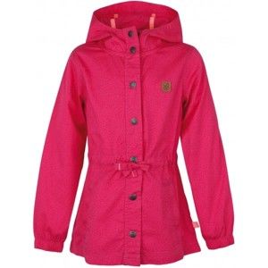 Loap POKINA ružová 122-128 - Dievčenský kabát