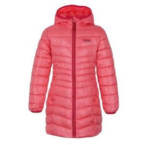 Loap IKIMA ružová 122-128 - Dievčenský zimný kabát