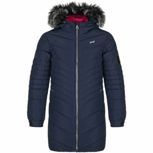 Loap OKURA modrá 134-140 - Detský zimný kabát