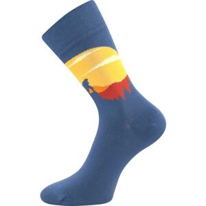 Lonka KEMP Unisex ponožky, modrá, veľkosť 35-38