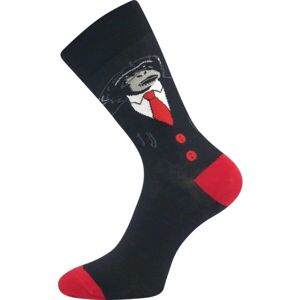 Lonka BICYKLE Unisex ponožky, čierna, veľkosť 43 - 46