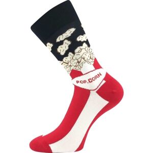 Lonka DONUT Unisex ponožky, biela, veľkosť 43 - 46