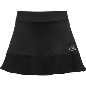 Lotto SQUADRA G III SKIRT Dievčenská tenisová sukňa, čierna, veľkosť XL