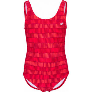 Lotto AZURA Dievčenské jednodielne plavky, červená, veľkosť 128-134