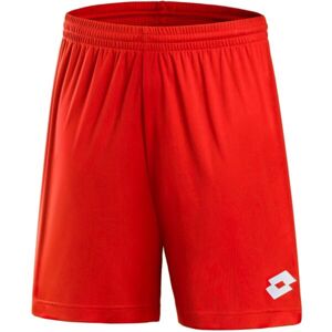 Lotto ELITE JR SHORT PL Juniorské futbalové šortky, červená, veľkosť XL