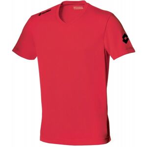 Lotto JERSEY TEAM EVO JR Detský futbalový dres, červená,čierna, veľkosť