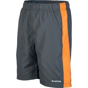 Lotto LINO Chlapčenské šortky, tmavo sivá,oranžová, veľkosť