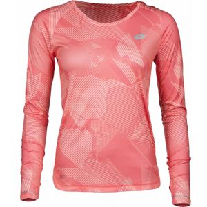Lotto X RIDE II TEE LS PRT W ružová XL - Dámske športové tričko