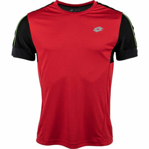 Lotto SPEEDRUN III TEE PRT PL Pánske športové tričko, červená, veľkosť L