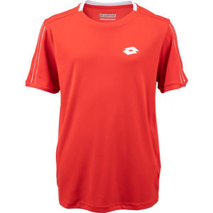 Lotto SQUADRA B II TEE PL Chlapčenské tenisové tričko, červená, veľkosť XL