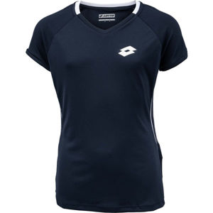 Lotto SQUADRA G II TEE PL Dievčenské tenisové tričko, tmavo modrá, veľkosť S