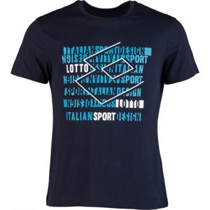 Lotto SUPRA TEE JS Pánske tričko, tmavo modrá, veľkosť M