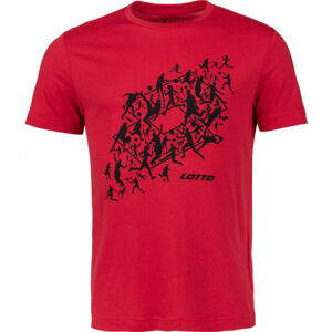 Lotto TEE LOSANGA PLUS III JS Pánske tričko, červená, veľkosť XL