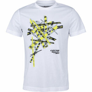 Lotto TEE STRIKE III JS Pánske tričko, biela,mix, veľkosť
