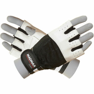 MADMAX CLASIC Fitness rukavice, biela, veľkosť L