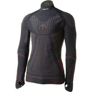 Mico LONG SLEEVES MOCK NECK SHIRT M1 čierna XL/XXL - Pánske lyžiarske spodné prádlo z radu  M1 Performance