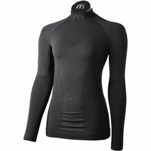 Mico L/SLVS MOCK NECK SHIRT WARM CONTROL W Dámske termo tričko, čierna, veľkosť L