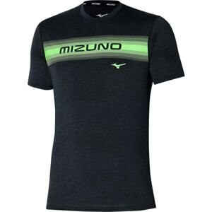 Mizuno CORE MIZUNO TEE Pánske bežecké tričko, čierna, veľkosť L