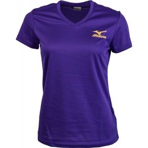 Mizuno DRYLITE TEE W fialová XL - Dámske bežecké tričko