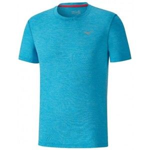 Mizuno IMPULSE CORE TEE modrá L - Pánske bežecké tričko