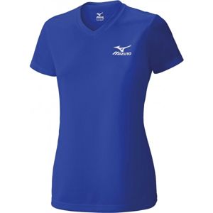 Mizuno DRYLITE TEE WOMENS modrá XL - Dámske bežecké tričko