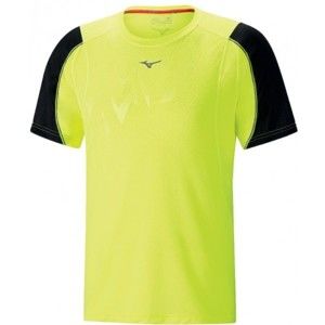 Mizuno ALPHA VENT TEE žltá S - Pánske športové tričko