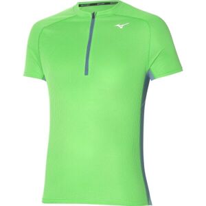 Mizuno TRAIL DRYAEROFLOW HZ TEE Pánske bežecké tričko, svetlo zelená, veľkosť S