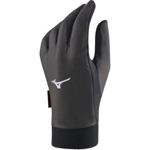 Mizuno WIND GUARD GLOVE Unisexové  vetruodolné rukavice, tmavo sivá, veľkosť L