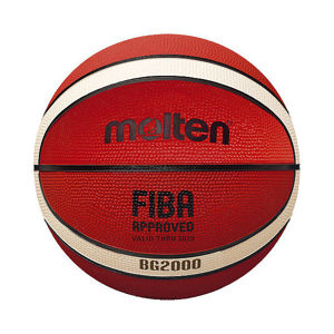Molten BG 2000 Basketbalová lopta, hnedá, veľkosť 6