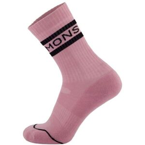 MONS ROYALE SIGNATURE CREW Unisex ponožky z Merino vlny, čierna, veľkosť 35-38