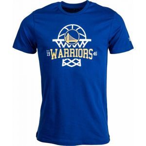 New Era NBA LEAGUE NET LOGO TEE GOLDEN STATE WARRIORS modrá XL - Pánske tričko