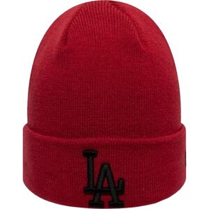 New Era MLB LEAGUE ESSENTIAL CUFF KNIT LOS ANGELES DODGERS Unisex zimná čiapka, červená, veľkosť UNI