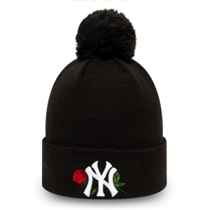 New Era MLB TWINE BOBBLE KNIT KIDS NEW YORK YANKEES Dievčenská zimná čiapka, čierna, veľkosť YOUTH