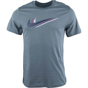 Nike NSW SS TEE SWOOSH M tmavo modrá M - Pánske tričko