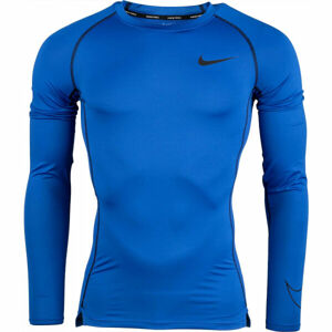 Nike NP DF TIGHT TOP LS M Pánske tričko s dlhým rukávom, modrá, veľkosť XL