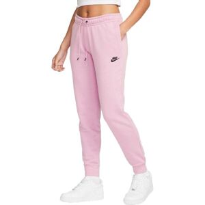 Nike NSW ESSNTL PANT REG FLC MR Dámske tepláky, ružová, veľkosť S