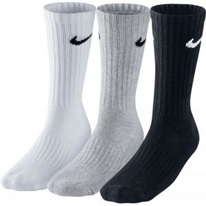 Nike 3PPK VALUE COTTON CREW 3PPK VALUE COTTON CREW - Športové ponožky, čierna, veľkosť L