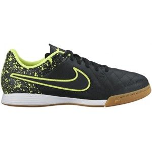 Nike JR TIEMPO GENIO LEATHER IC čierna 6Y - Detská halová obuv