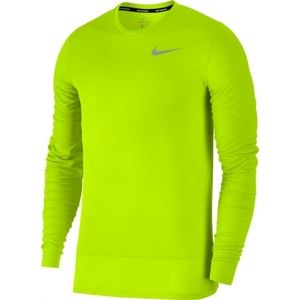 Nike BRTHE RAPID TOP LS žltá S - Pánsky bežecký top