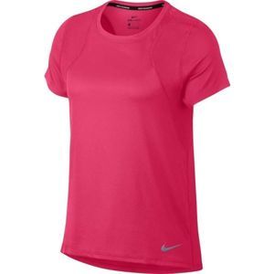 Nike RUN TOP SS ružová L - Dámske bežecké tričko