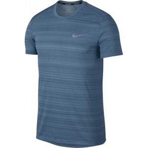 Nike DRY MILER TOP SS NV modrá S - Pánsky bežecký top