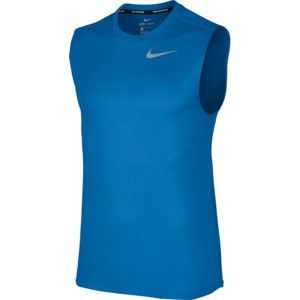 Nike RUN TOP SLV tmavo modrá L - Pánske bežecké tričko