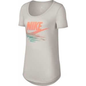 Nike TEE TB BF SUNSET biela L - Dámske tričko