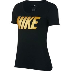 Nike NSW TEE NIKE MTLC BLOCK čierna Crna - Dámske tričko
