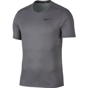 Nike MILER TECH TOP SS sivá XXL - Pánske bežecké tričko